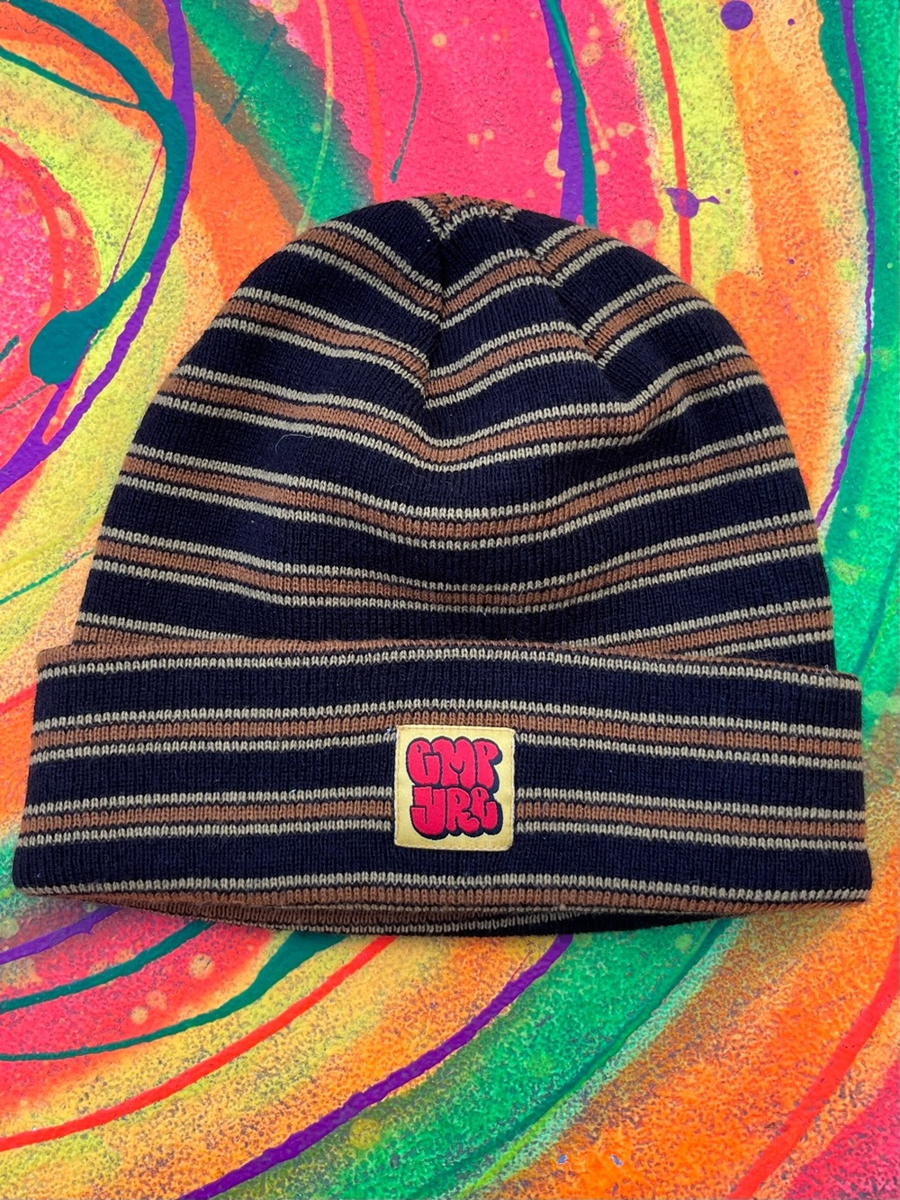 Empyre streetwear Striped Knit Beanie skateboard